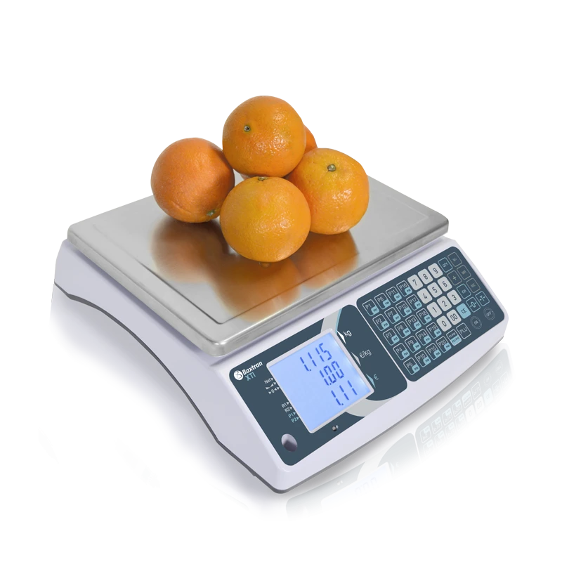 Balança comercial XTI - Baxtran | alcance 15 kg ou 30 kg, com verificação Metrológica CE-M.
