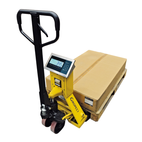 Porta paletes com balança TP410 WIDE - Baxtran | Alcance 2000 kg
