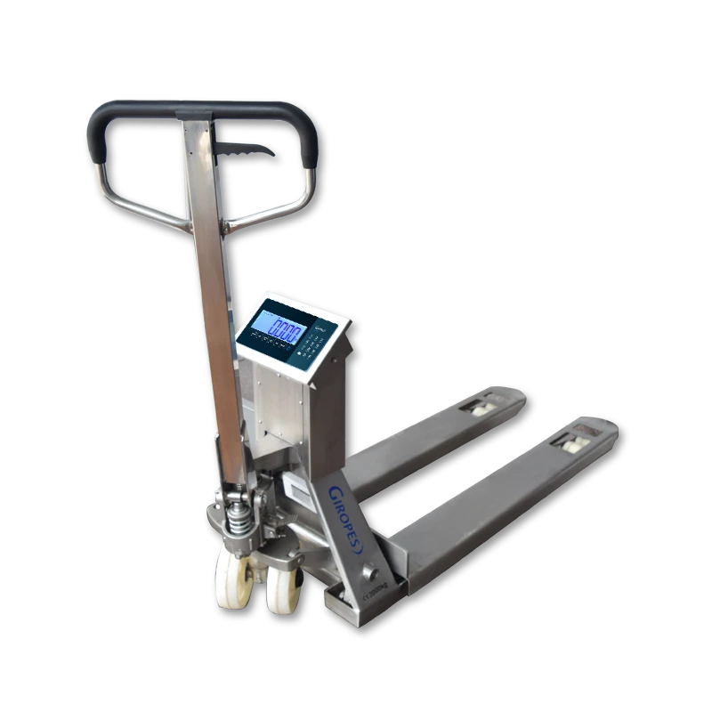 Porta paletes com balança TP410 INOX - Baxtran | Alcance 2000 kg