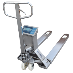 Porta paletes com balança TP410 WIDE INOX - Baxtran | Alcance 2000 kg