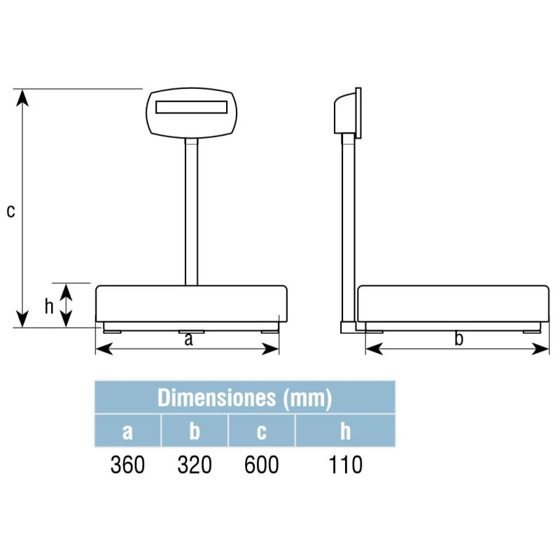 Balança Industrial Baxtran ZW | Plataforma de Chão | 6–60 kg | Alta Precisão