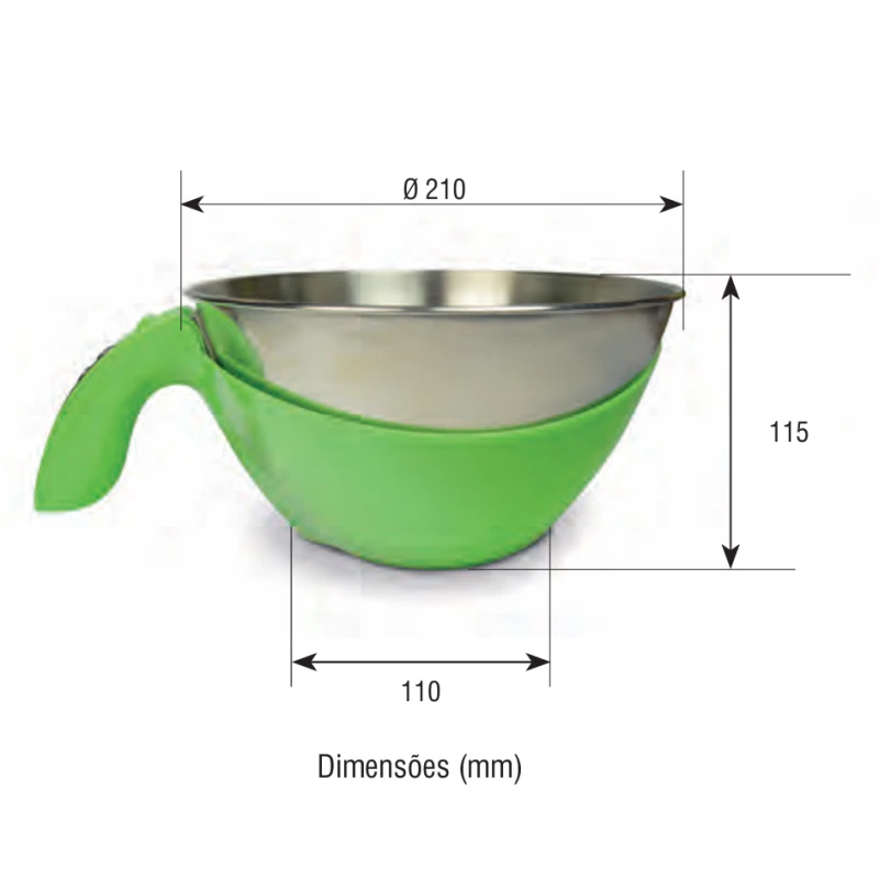 Balança Cozinha GREEN KS - Baxtran | Alcance 5 kg