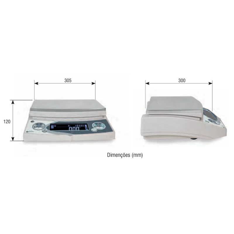 Balança de Precisão Baxtran ABS – Mesa, 6 kg ou 30 kg, Alta Fiabilidade