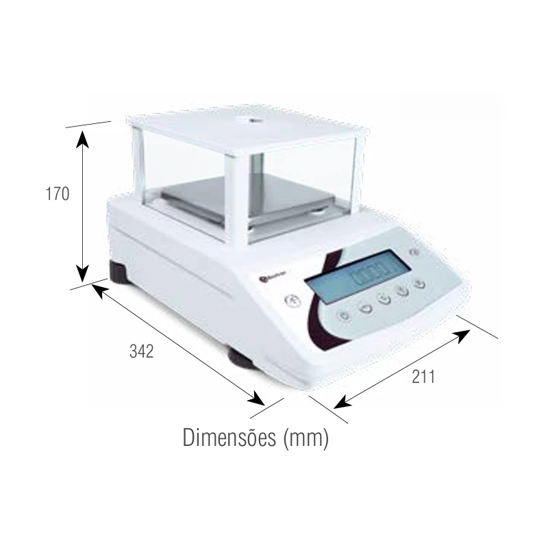 Balança Laboratório Analítica HG - Baxtran | Precisão 1 mg